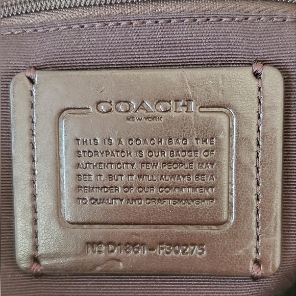 COACH F30275 Outline Signature Billie Khaki Chalk Jacquard Backpack - Picture 9 of 14